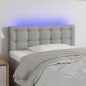 vidaXL Cabecero con LED de tela gris claro 100x5x78/88 cm vidaXL Cabecero con LED de tela gris claro 100x5x78/88 cm