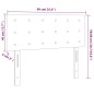 vidaXL Cabecero con LED de tela azul 90x5x78/88 cm vidaXL Cabecero con LED de tela azul 90x5x78/88 cm