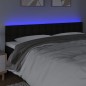 vidaXL Cabecero con LED de tela negro 180x5x78/88 cm vidaXL Cabecero con LED de tela negro 180x5x78/88 cm