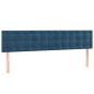 vidaXL Cabecero con LED de terciopelo azul oscuro 180x5x78/88 cm vidaXL Cabecero con LED de terciopelo azul oscuro 180x5x78/88 cm