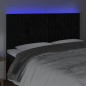 vidaXL Cabecero con luces LED terciopelo negro 180x5x118/128 cm vidaXL Cabecero con luces LED terciopelo negro 180x5x118/128 cm