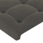 vidaXL Cabecero con luces LED terciopelo gris oscuro 180x5x118/128 cm vidaXL Cabecero con luces LED terciopelo gris oscuro 180x5x118/128 cm