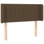 vidaXL Cabecero con LED de tela marrón oscuro 83x16x78/88 cm vidaXL Cabecero con LED de tela marrón oscuro 83x16x78/88 cm