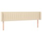 vidaXL Cabecero con LED de tela crema 183x16x78/88 cm vidaXL Cabecero con LED de tela crema 183x16x78/88 cm