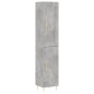 vidaXL Aparador de madera contrachapada gris hormigón 34,5x34x180 cm vidaXL Aparador de madera contrachapada gris hormigón 34,5x34x180 cm