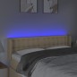 vidaXL Cabecero con LED de tela crema 147x16x78/88 cm vidaXL Cabecero con LED de tela crema 147x16x78/88 cm