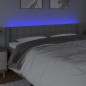 vidaXL Cabecero con LED de tela gris claro 203x16x78/88 cm vidaXL Cabecero con LED de tela gris claro 203x16x78/88 cm