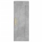 vidaXL Aparador de madera contrachapada gris hormigón 34,5x34x180 cm vidaXL Aparador de madera contrachapada gris hormigón 34,5x34x180 cm