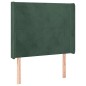 vidaXL Cabecero con LED de terciopelo verde oscuro 93x16x118/128 cm vidaXL Cabecero con LED de terciopelo verde oscuro 93x16x118/128 cm