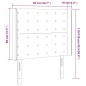 vidaXL Cabecero con LED cuero sintético capuchino 83x16x118/128 cm vidaXL Cabecero con LED cuero sintético capuchino 83x16x118/128 cm