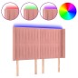 vidaXL Cabecero con LED de terciopelo rosa 147x16x118/128 cm vidaXL Cabecero con LED de terciopelo rosa 147x16x118/128 cm