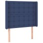 vidaXL Cabecero con LED de tela azul 83x16x118/128 cm vidaXL Cabecero con LED de tela azul 83x16x118/128 cm