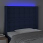 vidaXL Cabecero con LED de tela azul 83x16x118/128 cm vidaXL Cabecero con LED de tela azul 83x16x118/128 cm