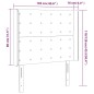 vidaXL Cabecero con LED de tela gris taupe 103x16x118/128 cm vidaXL Cabecero con LED de tela gris taupe 103x16x118/128 cm