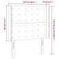vidaXL Cabecero con LED de terciopelo verde oscuro 103x16x118/128 cm vidaXL Cabecero con LED de terciopelo verde oscuro 103x16x118/128 cm