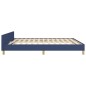 vidaXL Estructura de cama con cabecero de tela azul 160x200 cm