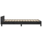 vidaXL Estructura de cama con cabecero de terciopelo negro 90x190 cm vidaXL Estructura de cama con cabecero de terciopelo negro 90x190 cm