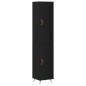 vidaXL Aparador de madera contrachapada negro 34,5x34x180 cm vidaXL Aparador de madera contrachapada negro 34,5x34x180 cm