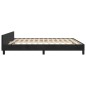 vidaXL Estructura de cama con cabecero de terciopelo negro 180x200 cm vidaXL Estructura de cama con cabecero de terciopelo negro 180x200 cm