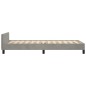 vidaXL Estructura de cama con cabecero terciopelo gris claro 90x200 cm vidaXL Estructura de cama con cabecero terciopelo gris claro 90x200 cm