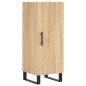 vidaXL Aparador de madera contrachapada roble Sonoma 34,5x34x180 cm vidaXL Aparador de madera contrachapada roble Sonoma 34,5x34x180 cm