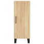 vidaXL Aparador de madera contrachapada roble Sonoma 34,5x34x180 cm vidaXL Aparador de madera contrachapada roble Sonoma 34,5x34x180 cm