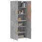 vidaXL Aparador alto madera contrachapada gris hormigón 69,5x34x180 cm vidaXL Aparador alto madera contrachapada gris hormigón 69,5x34x180 cm