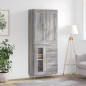 vidaXL Aparador alto madera contrachapada gris sonoma 69,5x34x180 cm vidaXL Aparador alto madera contrachapada gris sonoma 69,5x34x180 cm