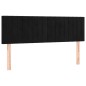 vidaXL Cama box spring con colchón terciopelo negro 140x190 cm vidaXL Cama box spring con colchón terciopelo negro 140x190 cm