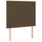 vidaXL Cama box spring con colchón tela marrón oscuro 100x200 cm vidaXL Cama box spring con colchón tela marrón oscuro 100x200 cm