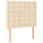 vidaXL Cama box spring con colchón tela color crema 80x200 cm vidaXL Cama box spring con colchón tela color crema 80x200 cm
