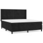 vidaXL Cama box spring con colchón terciopelo negro 180x200 cm vidaXL Cama box spring con colchón terciopelo negro 180x200 cm