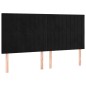 vidaXL Cama box spring con colchón terciopelo negro 180x200 cm vidaXL Cama box spring con colchón terciopelo negro 180x200 cm