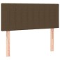 vidaXL Cama box spring con colchón LED tela marrón oscuro 80x200 cm vidaXL Cama box spring con colchón LED tela marrón oscuro 80x200 cm