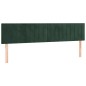 vidaXL Cama box spring colchón y LED terciopelo verde oscuro 200x200cm vidaXL Cama box spring colchón y LED terciopelo verde oscuro 200x200cm