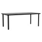 vidaXL Juego de comedor de jardín 9 pzas ratán sintético y acero negro