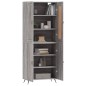vidaXL Aparador alto madera contrachapada gris sonoma 69,5x34x180 cm vidaXL Aparador alto madera contrachapada gris sonoma 69,5x34x180 cm