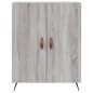 vidaXL Aparador alto madera contrachapada gris sonoma 69,5x34x180 cm vidaXL Aparador alto madera contrachapada gris sonoma 69,5x34x180 cm