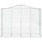 vidaXL Cestas gaviones 14 uds forma de arco hierro 200x50x140/160 cm vidaXL Cestas gaviones 14 uds forma de arco hierro 200x50x140/160 cm