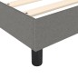 vidaXL Cama box spring con colchón tela gris oscuro 200x200 cm vidaXL Cama box spring con colchón tela gris oscuro 200x200 cm