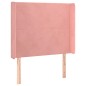 vidaXL Cama box spring colchón y LED terciopelo rosa 90x200 cm vidaXL Cama box spring colchón y LED terciopelo rosa 90x200 cm