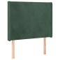 vidaXL Cama box spring colchón y LED terciopelo verde oscuro 90x200 cm vidaXL Cama box spring colchón y LED terciopelo verde oscuro 90x200 cm