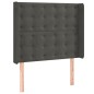 vidaXL Cama box spring colchón y LED terciopelo gris oscuro 90x190 cm vidaXL Cama box spring colchón y LED terciopelo gris oscuro 90x190 cm