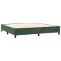 vidaXL Cama box spring colchón y LED terciopelo verde oscuro 200x200cm vidaXL Cama box spring colchón y LED terciopelo verde oscuro 200x200cm