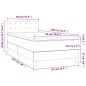 vidaXL Cama box spring con colchón tela gris taupe 90x200 cm vidaXL Cama box spring con colchón tela gris taupe 90x200 cm