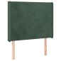 vidaXL Cama box spring colchón y LED terciopelo verde oscuro 90x190 cm vidaXL Cama box spring colchón y LED terciopelo verde oscuro 90x190 cm