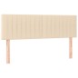vidaXL Cama box spring con colchón tela color crema 140x200 cm vidaXL Cama box spring con colchón tela color crema 140x200 cm