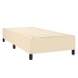 vidaXL Cama box spring con colchón tela color crema 80x200 cm vidaXL Cama box spring con colchón tela color crema 80x200 cm