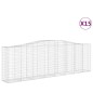 vidaXL Cestas de gaviones 15 uds forma de arco hierro 400x50x120/140cm vidaXL Cestas de gaviones 15 uds forma de arco hierro 400x50x120/140cm