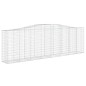 vidaXL Cestas de gaviones 15 uds forma de arco hierro 400x50x120/140cm vidaXL Cestas de gaviones 15 uds forma de arco hierro 400x50x120/140cm